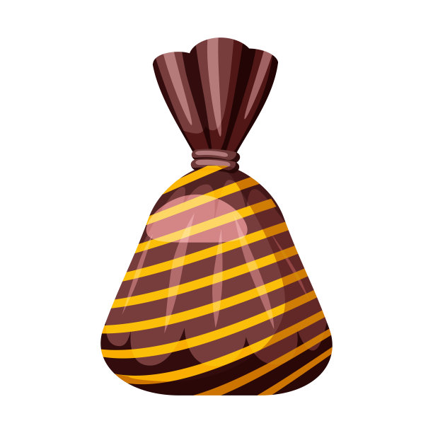 糖果色彩斑斓的甜。糖果用鲜艳的颜色包装包装。糖，甜食，甜点，焦糖，巧克力。矢量插图，孤立，卡通风格，图标图片下载