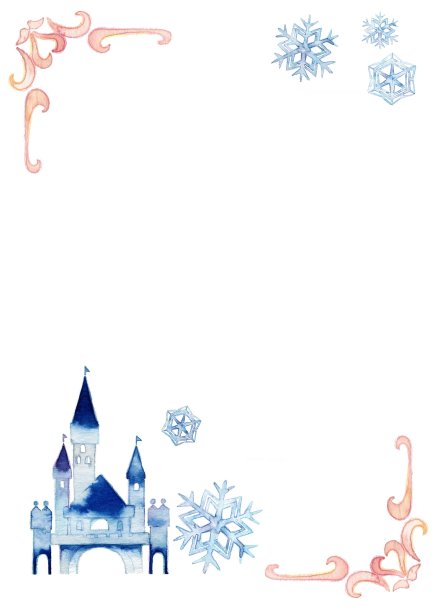 蓝色城堡名片图片下载