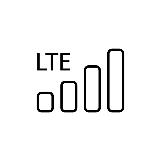 信号强度场轮廓线图标，4G，5G，LTE图片下载