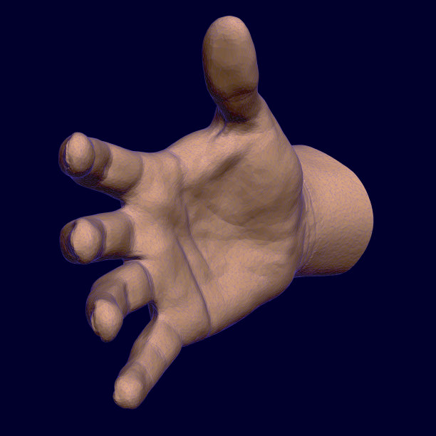 多边形的手臂图片下载