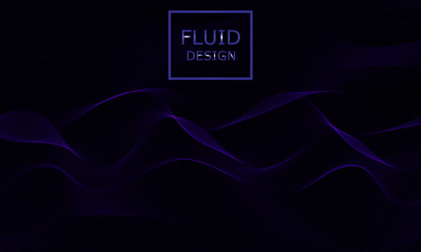 流型设计。液体波。三维流动形状。图片下载