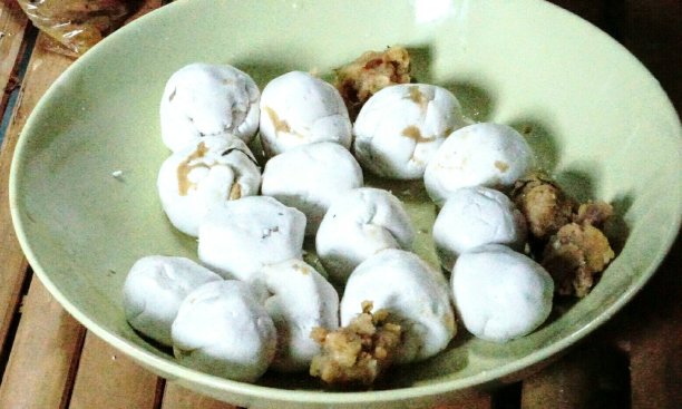 ขนมเทียน蜡烛包- Khanom thian是泰国甜点和佛教节日。图片下载