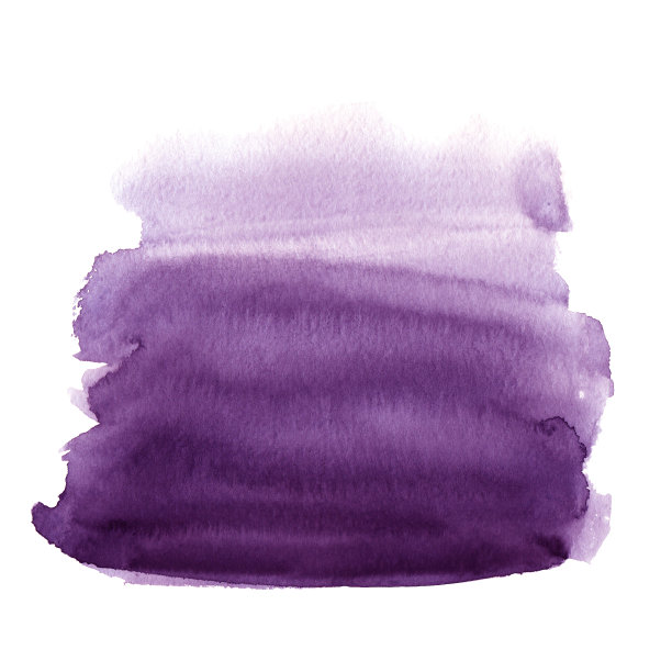 水彩手绘装饰纹理飞溅在柔和的紫色颜色。精致现代风格的抽象背景。真正的液体时尚油漆纹理条纹印刷设计项目。图片下载