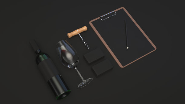 葡萄酒或侍酒师品牌模板图片下载