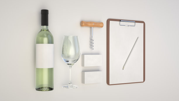 葡萄酒或侍酒师品牌模板图片下载