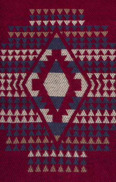 红色天然羊毛纹理与图案为背景。有选择性的重点图片下载