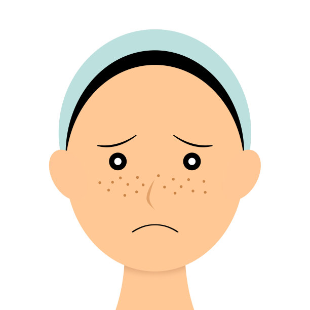 脸上有雀斑图片下载