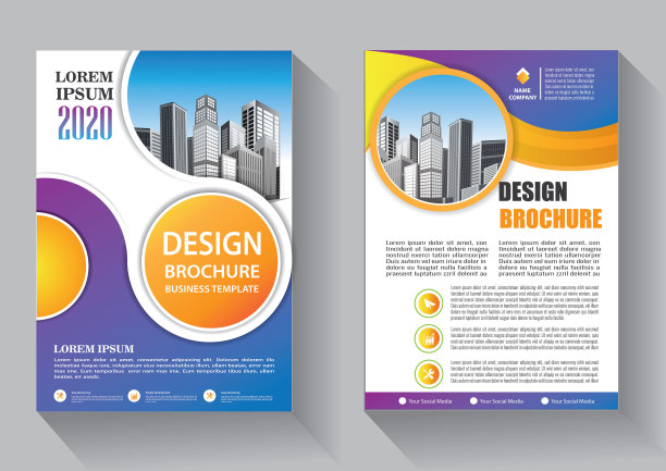 业务抽象向量模板。宣传册设计，封面现代布局，年度报告，海报，传单在A4彩色三角形，几何形状的技术，科学，市场与光背景图片下载