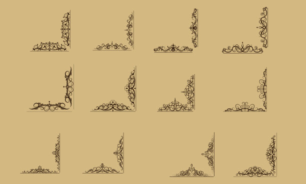 漩涡花套装图片下载