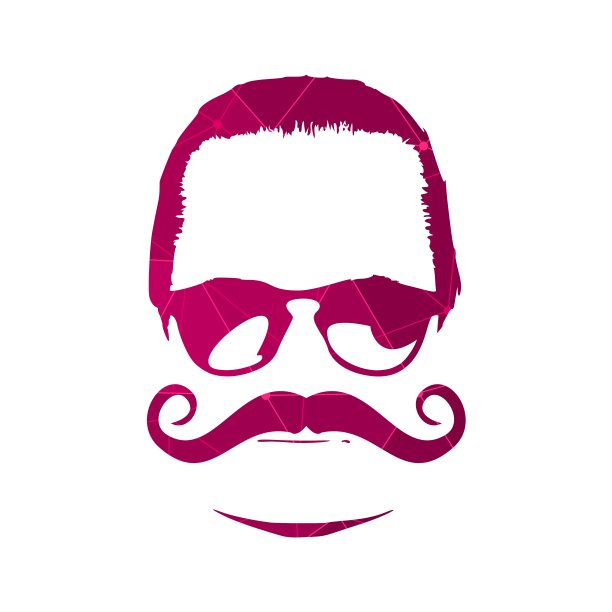 一个男人脸的剪影图片下载