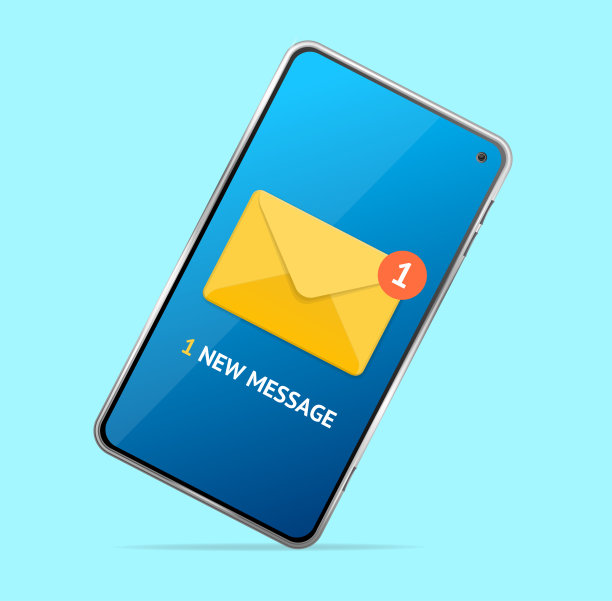 新信息概念手机触摸屏。向量图片下载