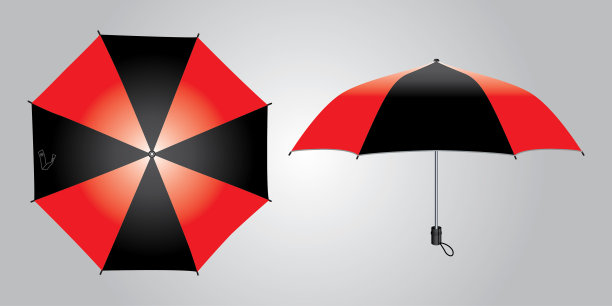 模板的伞形设计向量图片下载