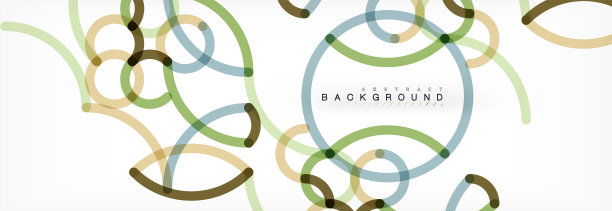 卷曲的线条抽象的背景，颜色重叠的线性纹理图片下载