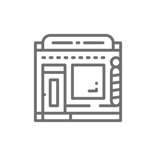 发型师、理发店、美容院等系列标志。图片下载