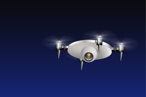 无人机监控、维护和调查黑夜图片下载