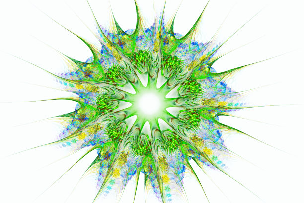 抽象分形艺术背景在插画空间几何。图片下载