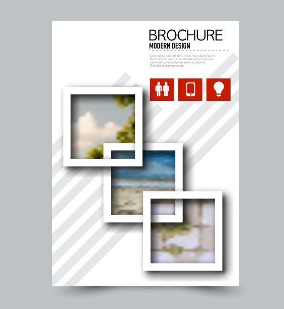 绿色传单设计模板与内建的图像。商业、教育、演示、广告宣传册。企业形象的概念。可编辑的矢量图。图片下载