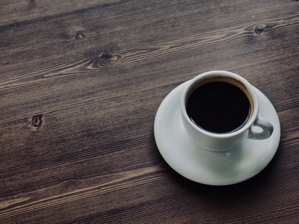 木板背景与咖啡图片下载