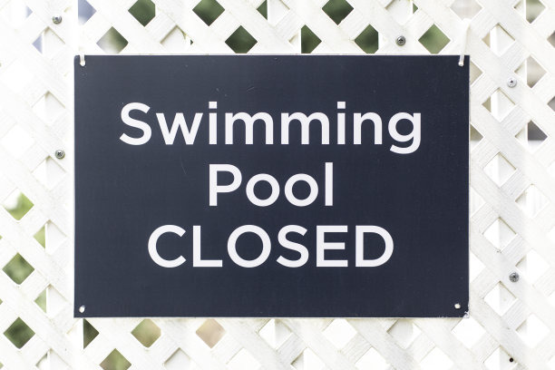 游泳池关闭标志图片下载