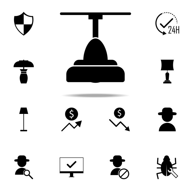 吊灯图标。网页图标通用设置为网页和移动图片下载