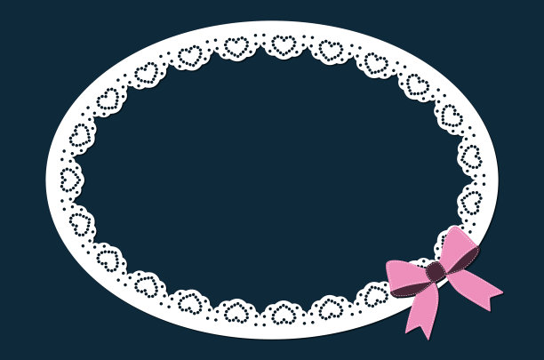 采购产品椭圆形花边桌布和框架，激光切割设计图片下载