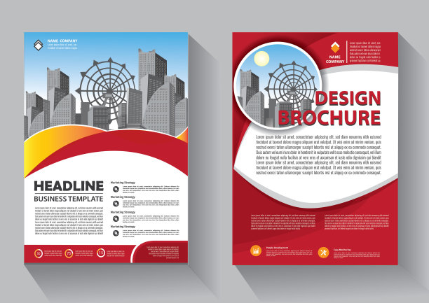 业务抽象向量模板。宣传册设计，封面现代布局，年度报告，海报，传单在A4彩色三角形，几何形状的技术，科学，市场与光背景图片下载