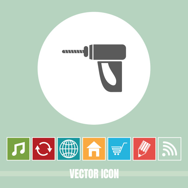 非常有用的矢量图标钻机与奖金图标非常有用的移动应用程序，软件和Web图片下载