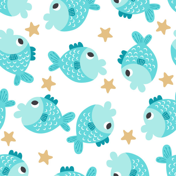 鱼无缝模式图片下载