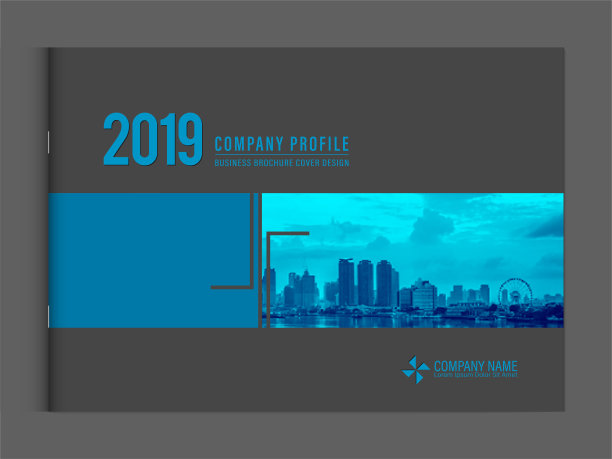 封面设计模板公司业务年度报告小册子海报公司简介目录杂志传单小册子传单。景观封面页设计元素样本图像与梯度网格。图片下载