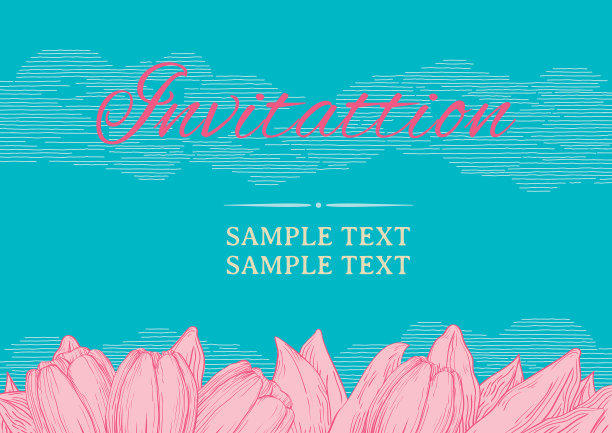 春季邀请函模板图片下载