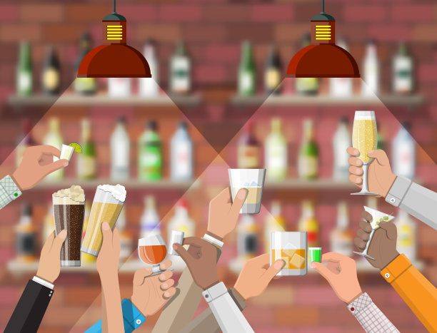 酒吧、咖啡馆或酒吧的内部。图片下载