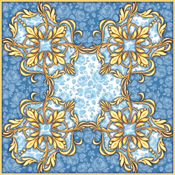 广场豪华组成与金色卷轴12图片下载