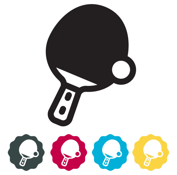 乒乓球-乒乓球拍图标图片下载