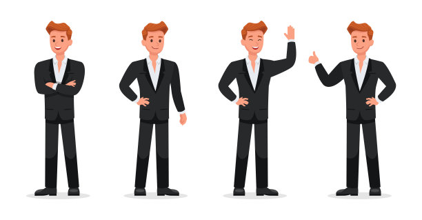 商务人物矢量人物设计图片下载