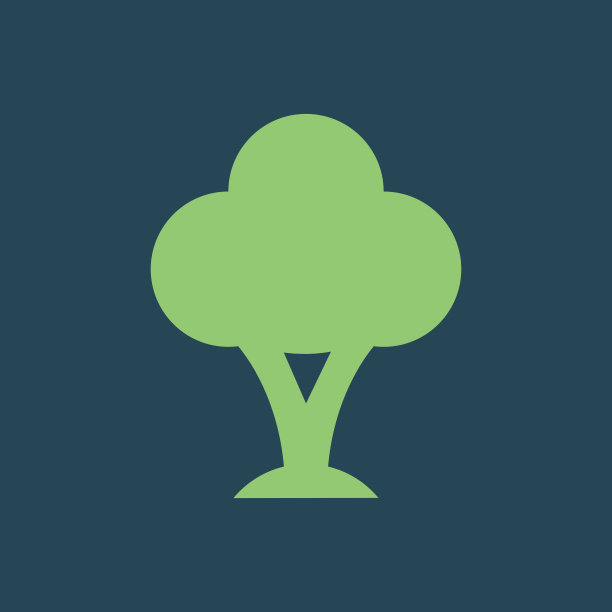 轮廓图标树图片下载