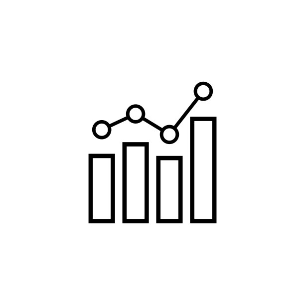 白色背景上的现代递减线条图标。现代线条风格的减少图标图片下载