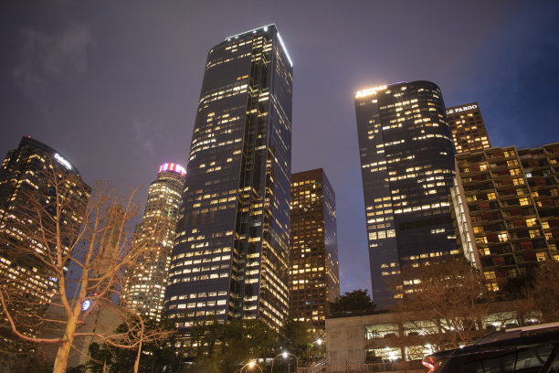 洛杉矶之夜。图片下载