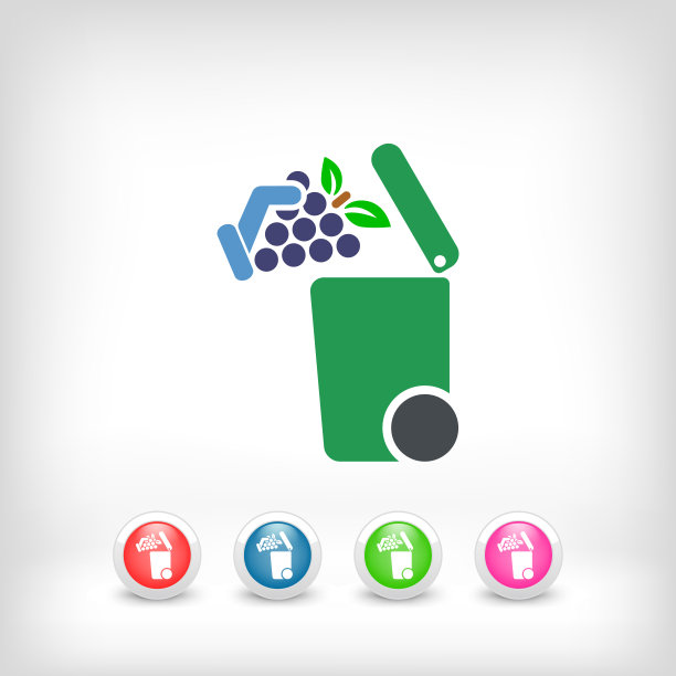 分类废物收集图标图片下载