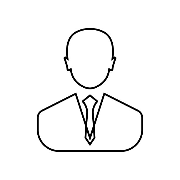 商人线性图标-矢量。商人头像头像图片线艺术图标图片下载