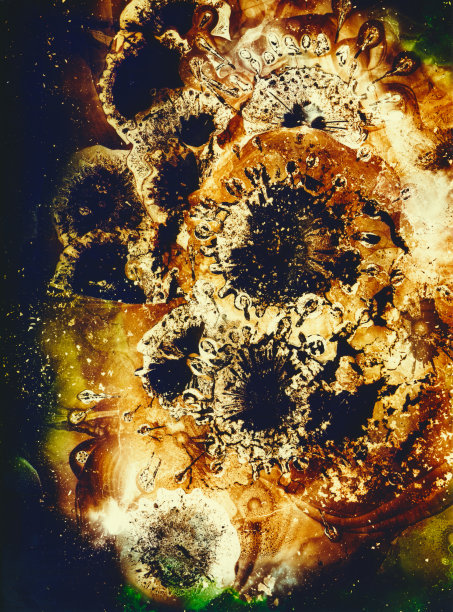 分形设计纹理墙纸，抽象插图。图片下载