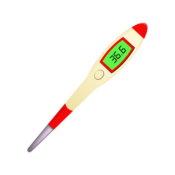 数字医用温度计矢量图片下载