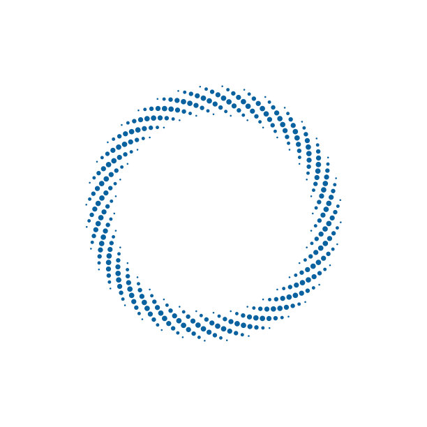 现代抽象半色调边界点平面模板图片下载