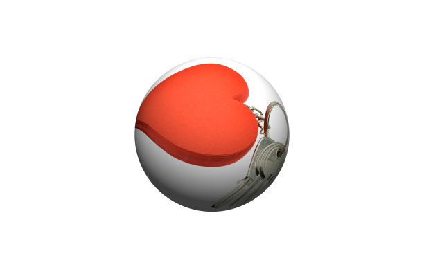 心球孤立在白色背景图片下载