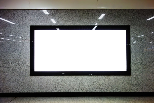 墙上的广告牌图片下载