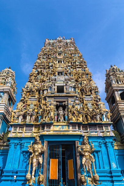 Murugan印度教寺庙。科伦坡,斯里兰卡。图片下载