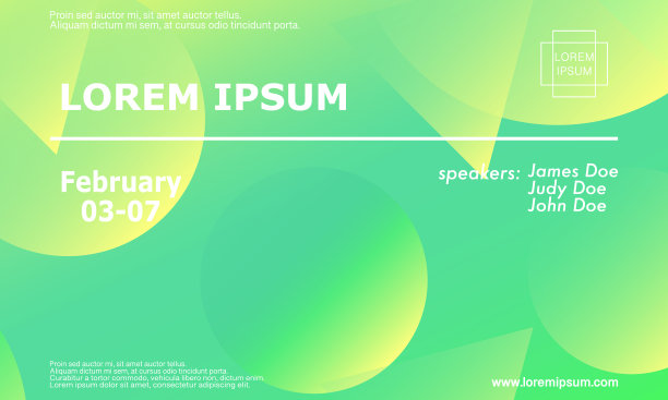 会议邀请设计模板图片下载