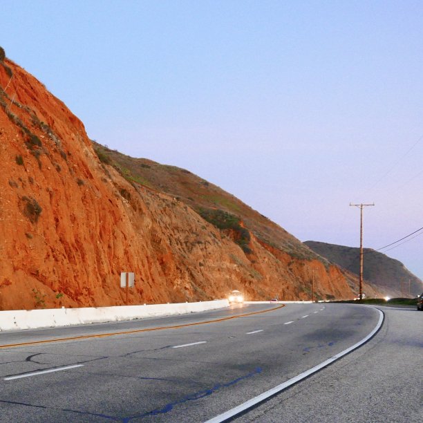 1号公路上的日落图片下载