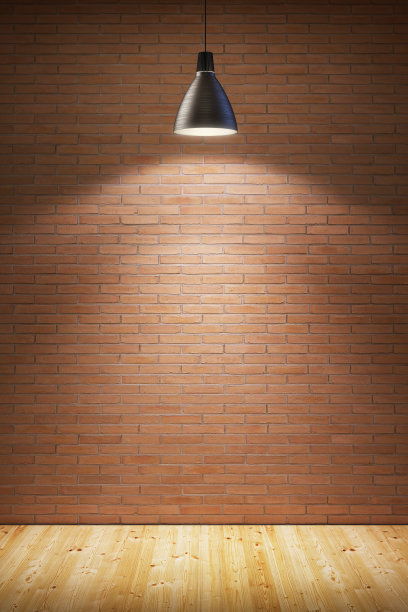 有灯的空房间图片下载