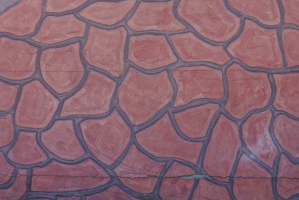 褐色鹅卵石纹理的围墙图片下载