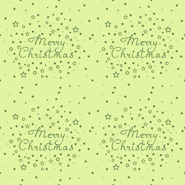 圣诞树玩具图案与手写字母圣诞快乐和星星图片下载